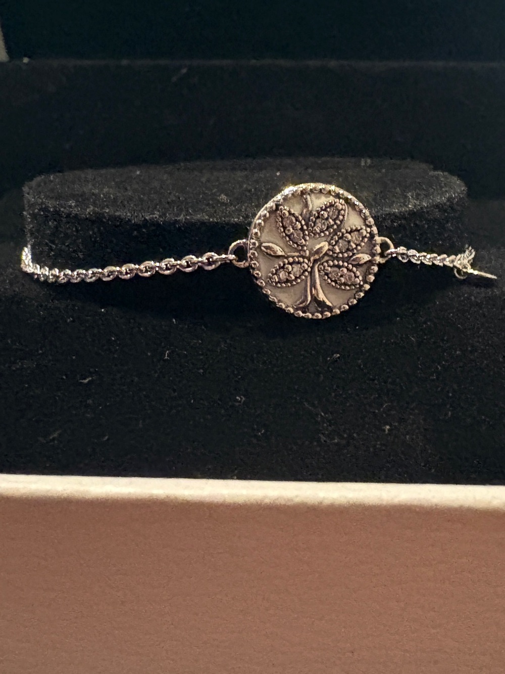 PANDORA Sparking Family Tree Slide Bracelet - Picture 7 of 11
